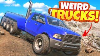 We Climbed Mountains in WEIRD TRUCKS in Snowrunner Mods!