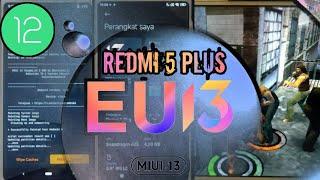 MIUI 13 in redmi 5 plus || Install dan Review Custom Rom Android 12 || XiaomiEu 13 Vince ||