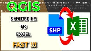 HOW TO CONVERT SHAPEFILE ATRIBUTES TO EXCEL FAST!!! - QGIS