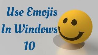 How to Use Emojis in Windows 10