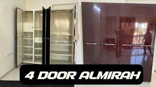 Godrej interior 4 door almirah kreation metal wood, finishing wardrobe godrej Almira design