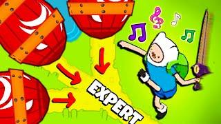 Can FINN solo beat EXTREME in Bloons Adventure Time?