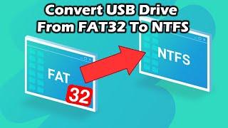 How To Convert a USB Drive From FAT32 to NTFS