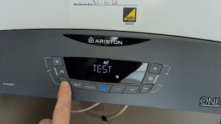 Ariston Clas One Combi boiler. High and low service modes