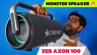 I Tried this MONSTER SPEAKER  Zebronics Zeb Axon 100 Bluetooth Speaker with 90W Output 