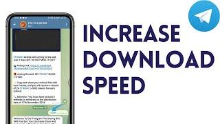 How To Increase Telegram Download Speed | Directly Fix Slow Downloading 2024