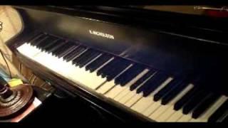 Kris Nicholson Shows off His  K Nicholson Grand Piano Way Out Of Tune Then All Tuned Up To Sound Like A Grand