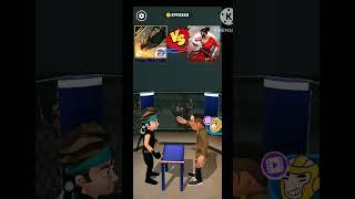 Free Fire max vs Takashi ninja || Slap kings game || #shorts;#shortfeed