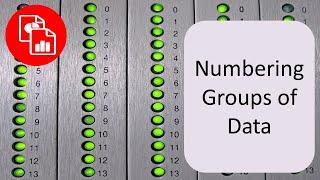 Numbering Groups or Categories of Data Records