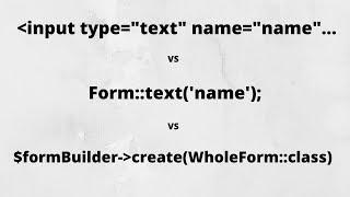 Two Laravel Form Builders, and Why You Should NOT Use Them