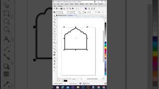 Create Islamic Shapes and Border in CorelDraw #shorts