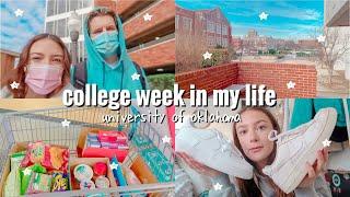 college week in my life at ou | grocery shopping, bday dinner, applying for semester at sea 2022