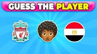 Guess the Football Player by EMOJI and FLAG | Neymar, Ronaldo, Messi | Quiz Guess