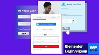 Design Signup, Login & Reset-Password Page in Elementor Pro [2023]