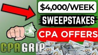 EASIEST CPA Marketing method for Beginners | $4000/Week with Sweepstakes Offers