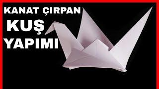 ORİGAMİ HAYVAN YAPIMI, ORİGAMİ KANAT ÇIRPAN KUŞ YAPIMI, ORİGAMİ YAPIMI, ORİGAMİ HAYVAN