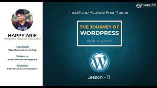 The Journey of WordPress Lesson 11 | Bangla | Happy Arif