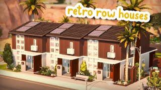 Retro Row Houses ️ || The Sims 4 Speed Build