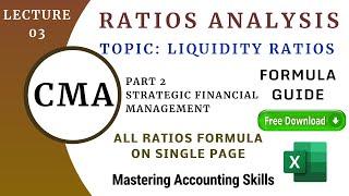 Liquidity Ratios Complete Course By Mastering Accounting Skills