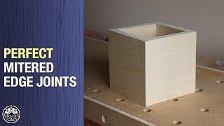 Perfect Mitered Edge Joints // Woodworking Jig