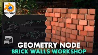 Blender Basics: Geometry Node Brick Walls Workshop