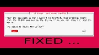 How to Fix :: Failed to Detect and Mount CD ROM Error While Installing Kali Linux