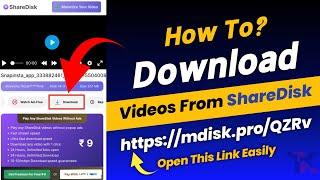 How To Download Video From ShareDisk | How To Open mdisk.pro link | How To Open ShareDisk Link 2023