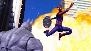 stop motion amazing spider man vs rhino full fight