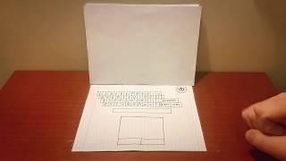 Paper Laptop