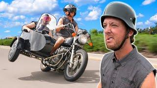 Riding Our Abandoned Motorcycle To Harley Davidson!