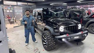 Mahindra Thar Roxx Modification | Alloys | Ladder | Interior Painting | Bumper | Lights | Bharat Car