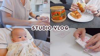 [Studio VLOG] Getting Work Done In A Day…With A Baby | Small Business Owner