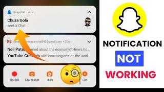 How To Fix snapchat notification problem || snapchat notifications not working problem solved