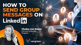 How to Send a Group Message on LinkedIn | LinkedIn Quick Tip from #LinkedInExpert Viveka von Rosen