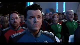 Isaac speaks at the funeral of Ensign Burke