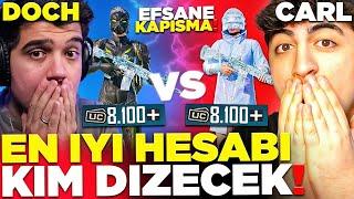 8.100 UC'YE EN İYİ HESABI DİZEN KAZANIR! DOCH VS CARL! (KİM KAZANDI?) | PUBG Mobile