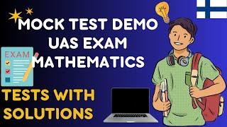 Entrance Exam Live Demo Test for Mathematical Skills  #finland