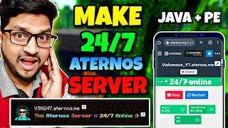 How to Make 24/7 Minecraft Server Free | How To Make 24/7 Aternos Server | No Clickbait