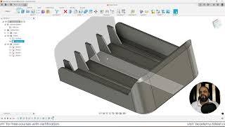 Adding Ribs using Web tool in Bottom Body | Fusion 360 course for Beginner | Part 10