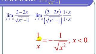 Limit With x Approaching Negative Infinity With a Root