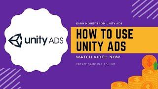 How to create unity game id & ad unit | unity ads | earn money |