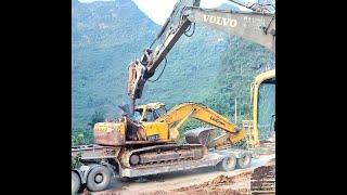 Heavy Machinery working video win【E9】—Pure sound compilation of Crane,excavator, wheel loader