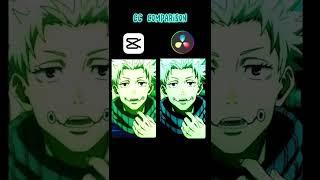 Which cc do you prefer? #editor #davinciresolve #capcut  #animeedit #jjk0