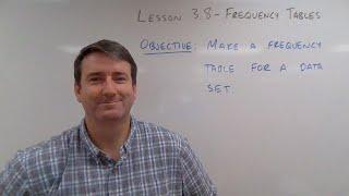 College Math Lesson 3.8 - Frequency Tables