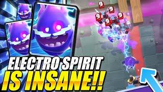 Brand New “Electro Spirit” is INSANE!! New Electro Spirit Decks & Gameplay!! Clash Royale