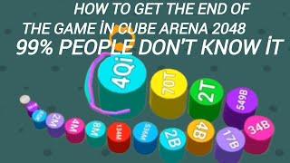 Cube Arena 2048 - How to get the end of the game with a trick?