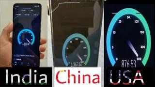 5G speed testing USA vs China vs Korea vs India || The fastest speed in India?
