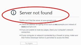 How to fix server not found|Firefox can't find the server error in mozilla firefox