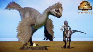 Velociraptor hunts for newly hatched Gigantoraptors | Jurassic World Evolution 2
