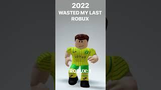 My Roblox avatar evolution